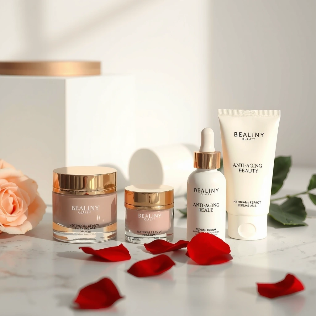 Female anti-aging beauty creams